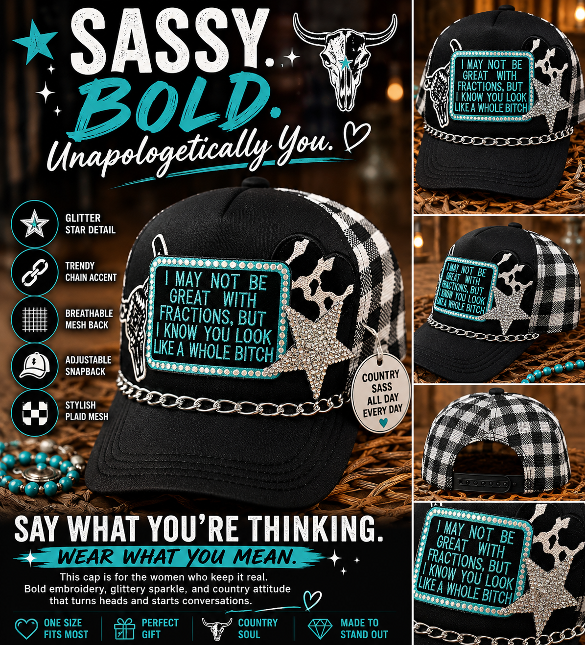 Sassy Country Trucker Hat – Bold, Fun & Unapologetically You