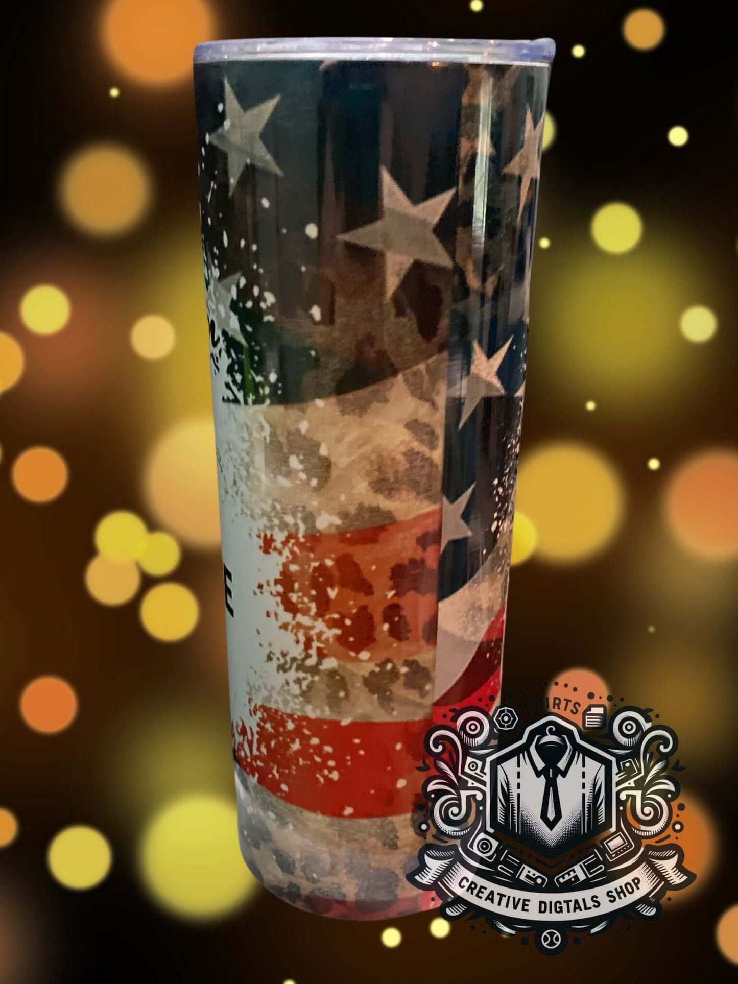 Just a Mom Trying Not to Raise Liberals 20oz Skinny Tumbler | Patriotic Mom Gift - Creative Digitals Shop