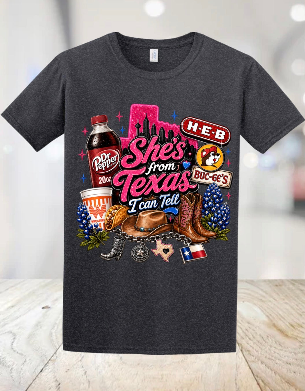 She’s From Texas I Can Tell Graphic T-Shirt