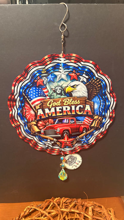 Patriotic Wind Spinner