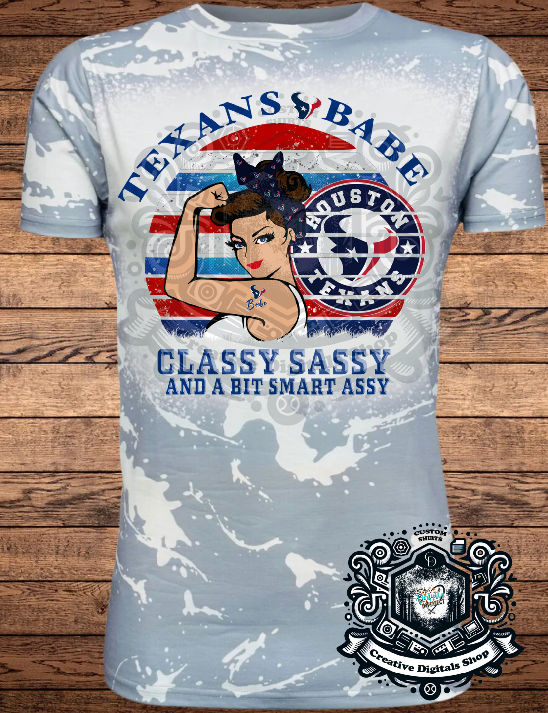 Houston Texans Babe Football T-Shirt