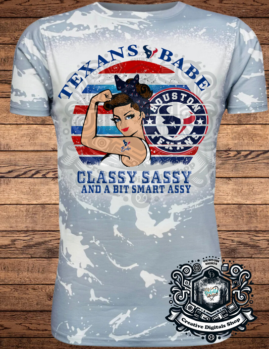 Houston Texans Babe Football T-Shirt