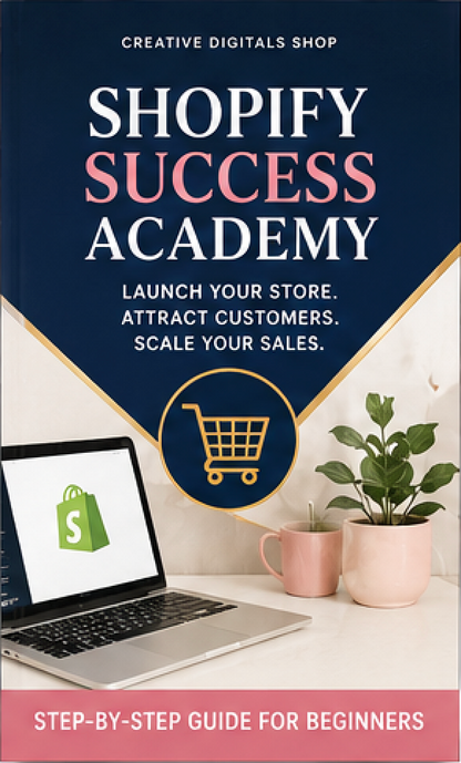 Shopify Success Academy + Workbook | Step-by-Step Shopify Course for Beginners to Build & Grow a Profitable Online Store ebook