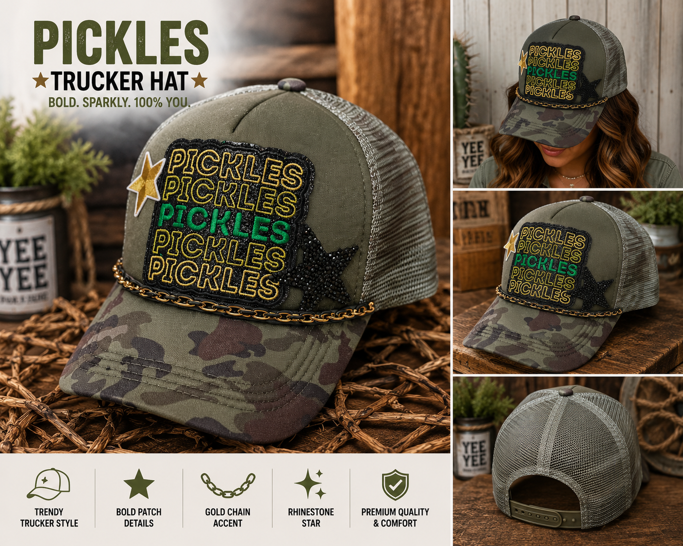 Pickles Trucker Hat – Fun, Trendy & Full of Personality