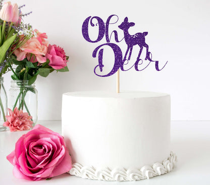 Oh Deer Cake Topper
