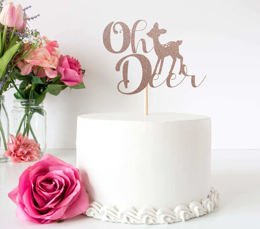 Oh Deer Cake Topper - Creative Digitals Shop