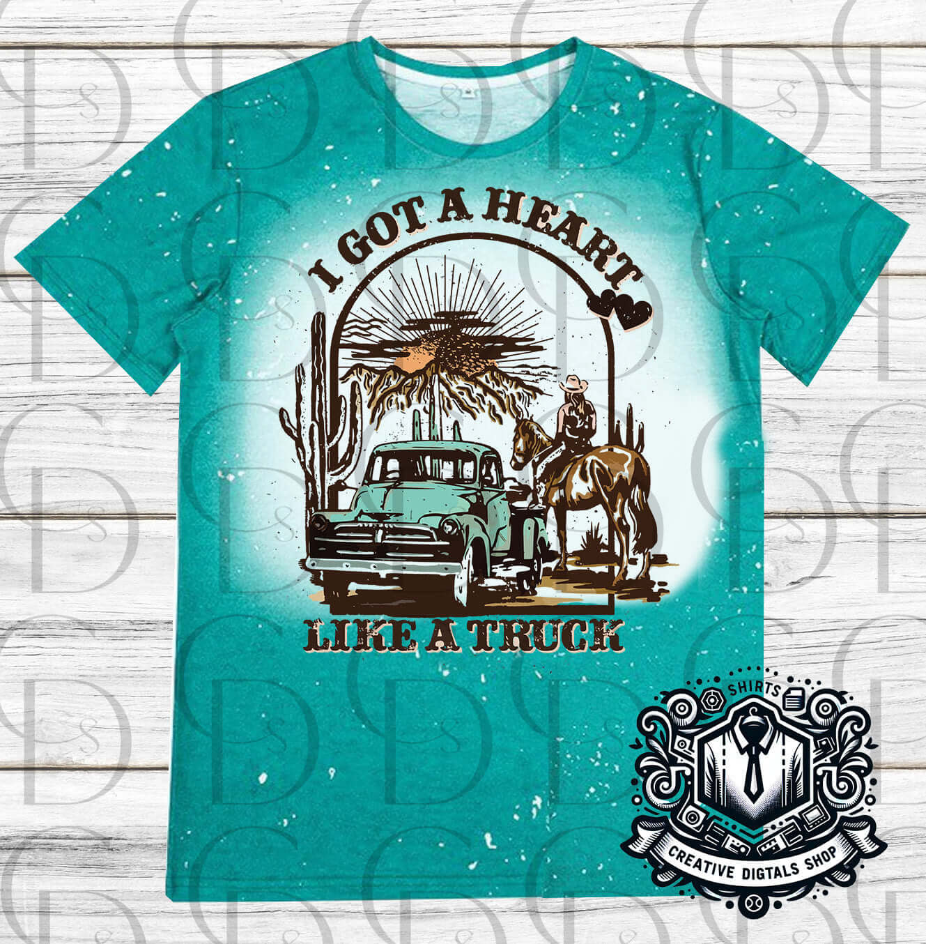 I Got A Heart Like A Truck T-Shirt - Creative Digitals Shop